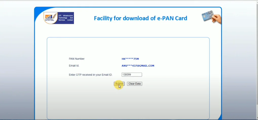 uti pan download