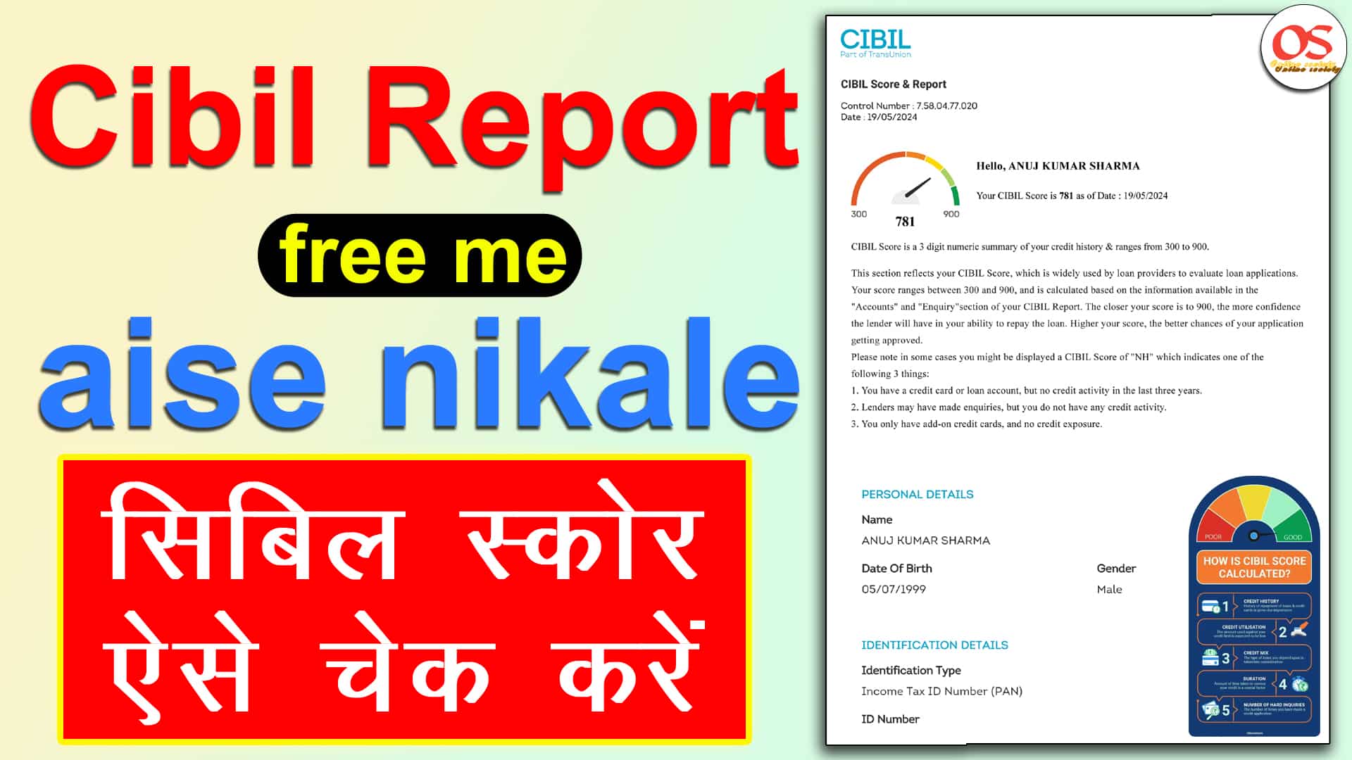 Free cibil Report