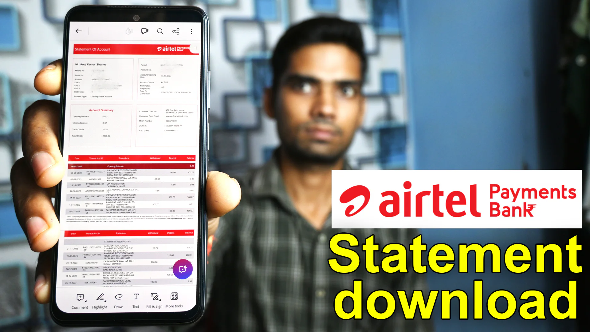 Airtel Payment Bank Statement