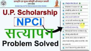 NPCI Status in UP SCholarship