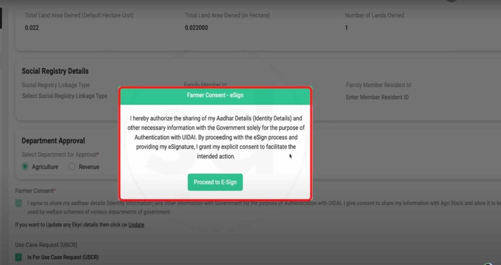 Farmer Registry kyc